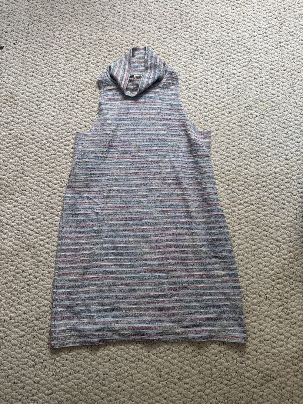Akemi + Kin Sleeveless Turtleneck Knit Dress - Multicolor Stripe